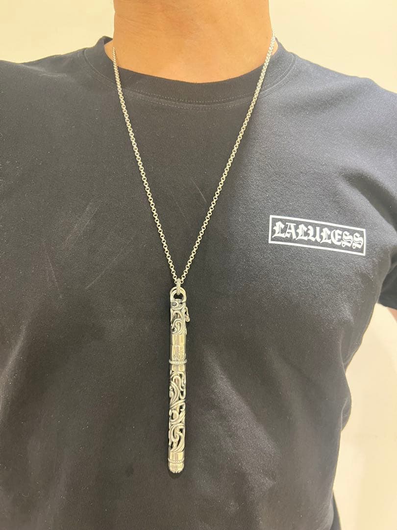 S925刻印有：重厚シルバーペンダントとしても使えるペン　SZB007