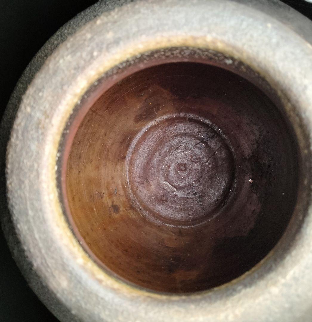 Y317-2 備前焼 最上位作品 人間国宝 藤原啓 本人作 備前大壷 二重共箱