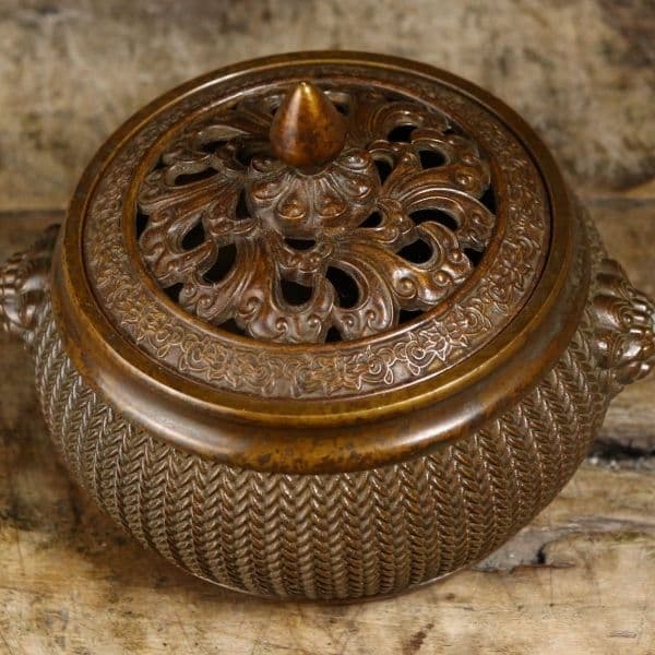 銅器 蘇工 竹編香薫炉 銅香炉 茶道香薫炉 香道具 装飾品 工芸品 置物