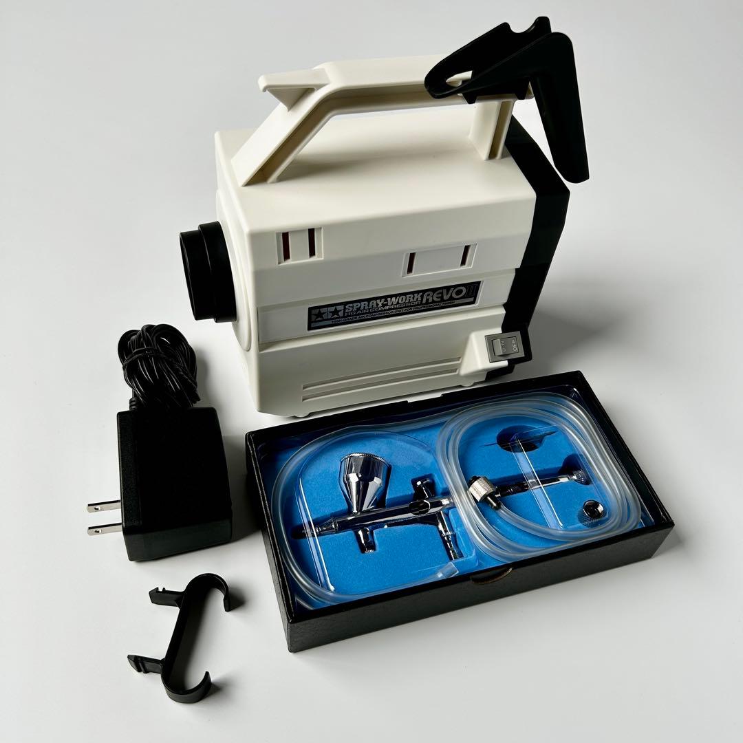 タミヤ スプレーワーク コンプレッサー レボII エアブラシ エアーブラシ