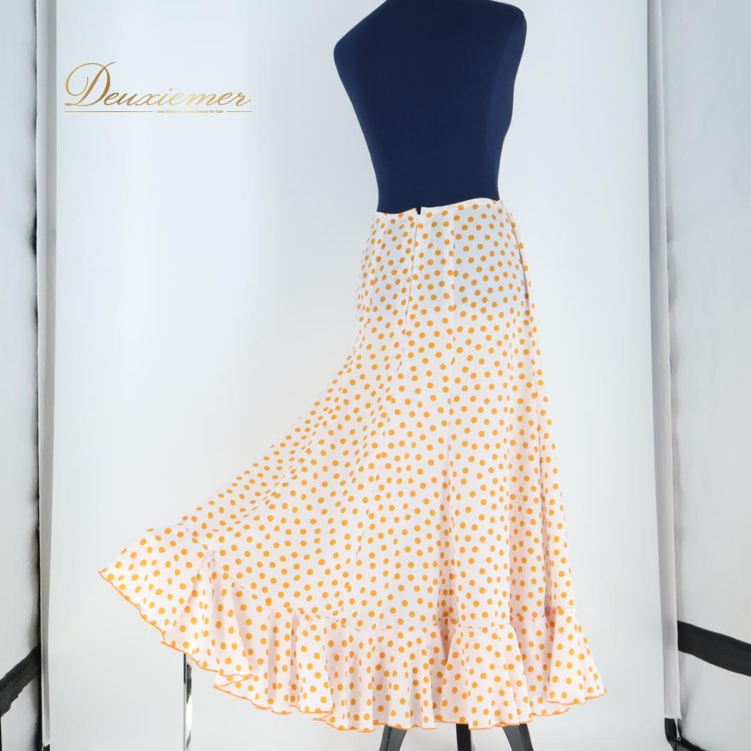 【美品 フラメンコ衣装】ホワイト HERMOSA IBERIA ペチコート