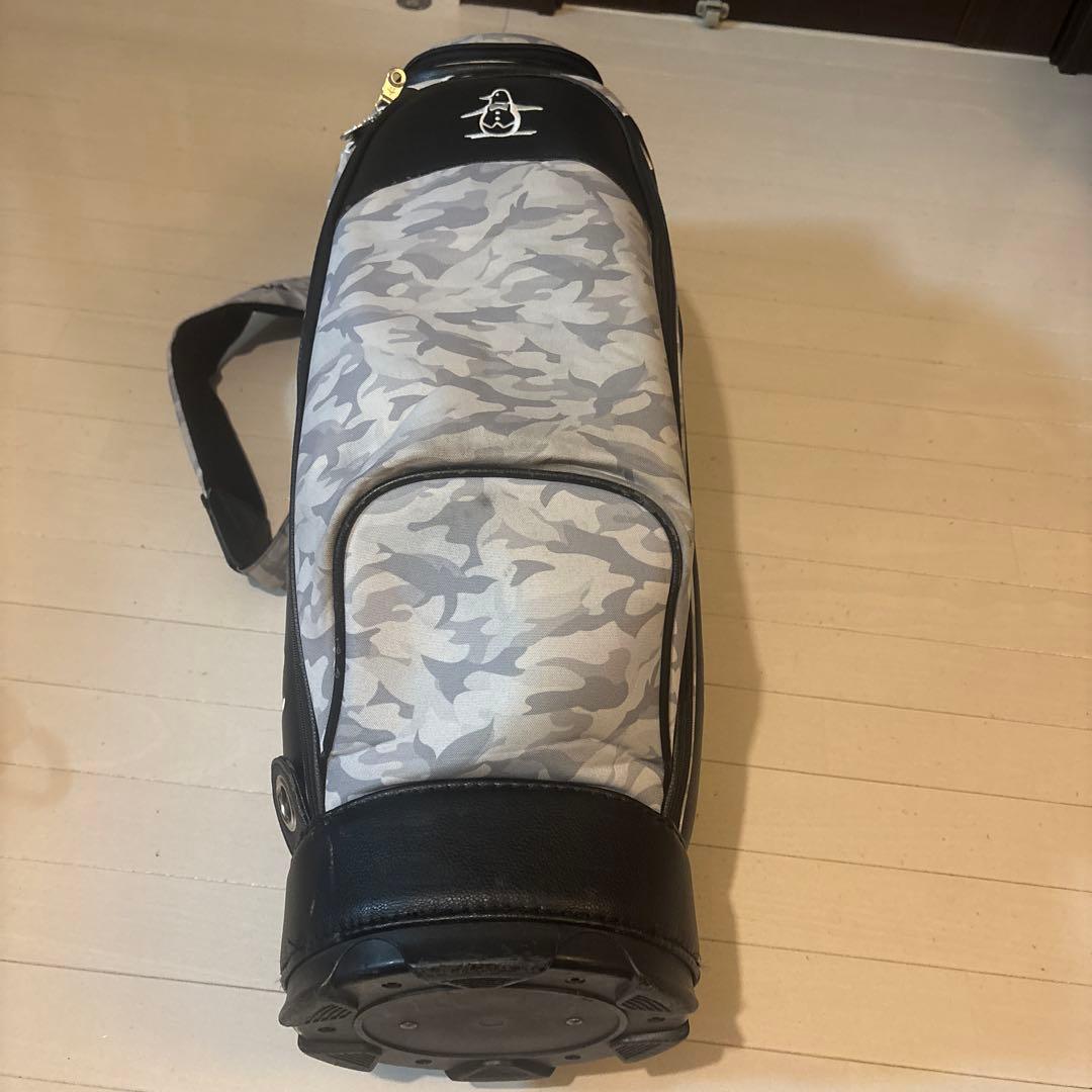 【ゴルフ】マンシングウエア　キャディーバッグ　グレー迷彩柄