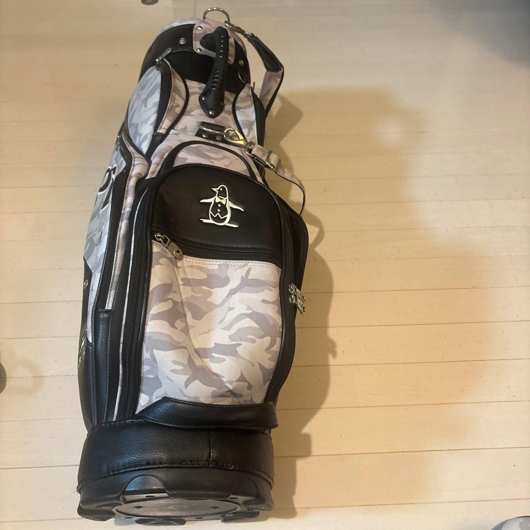 【ゴルフ】マンシングウエア　キャディーバッグ　グレー迷彩柄