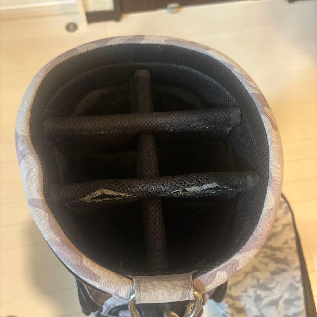 【ゴルフ】マンシングウエア　キャディーバッグ　グレー迷彩柄