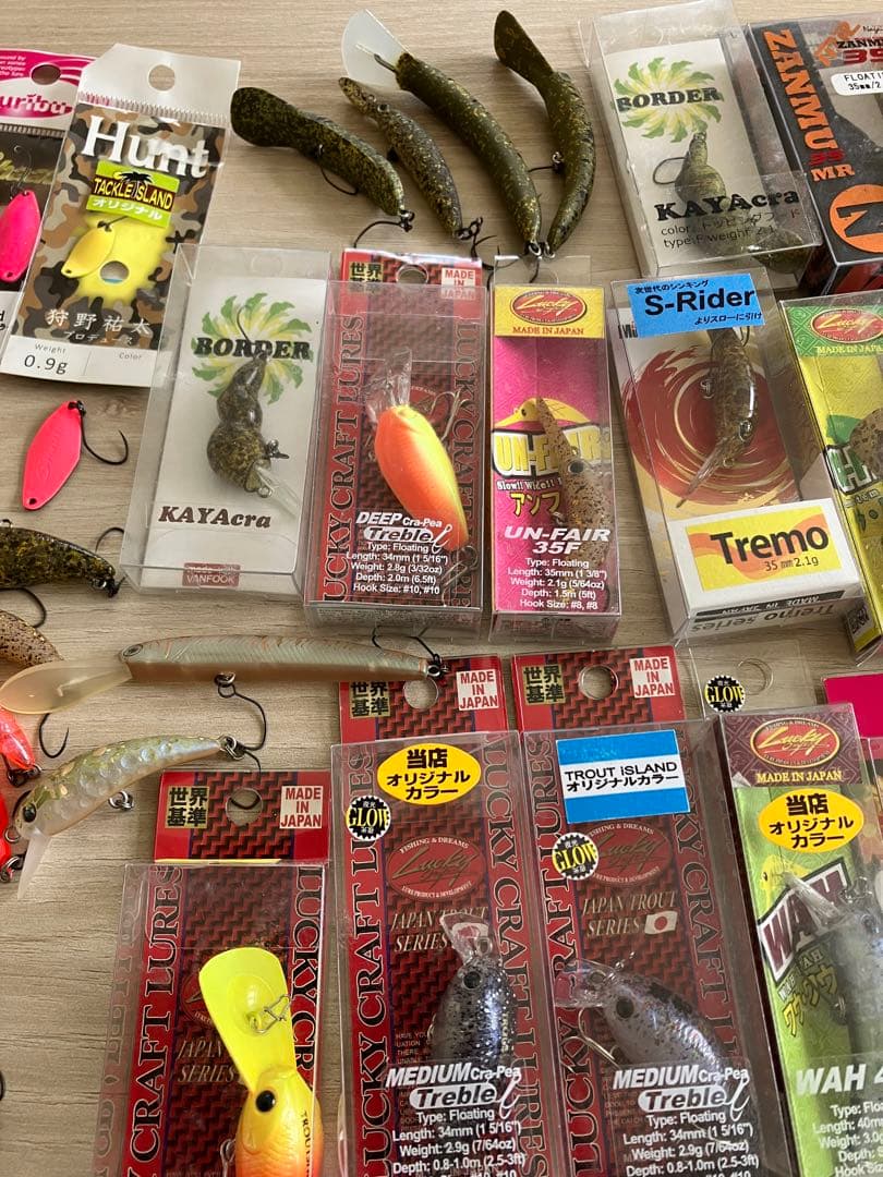 管釣り オリカラルアー リバーロード オオツカ トッピングフード オリカラ多数