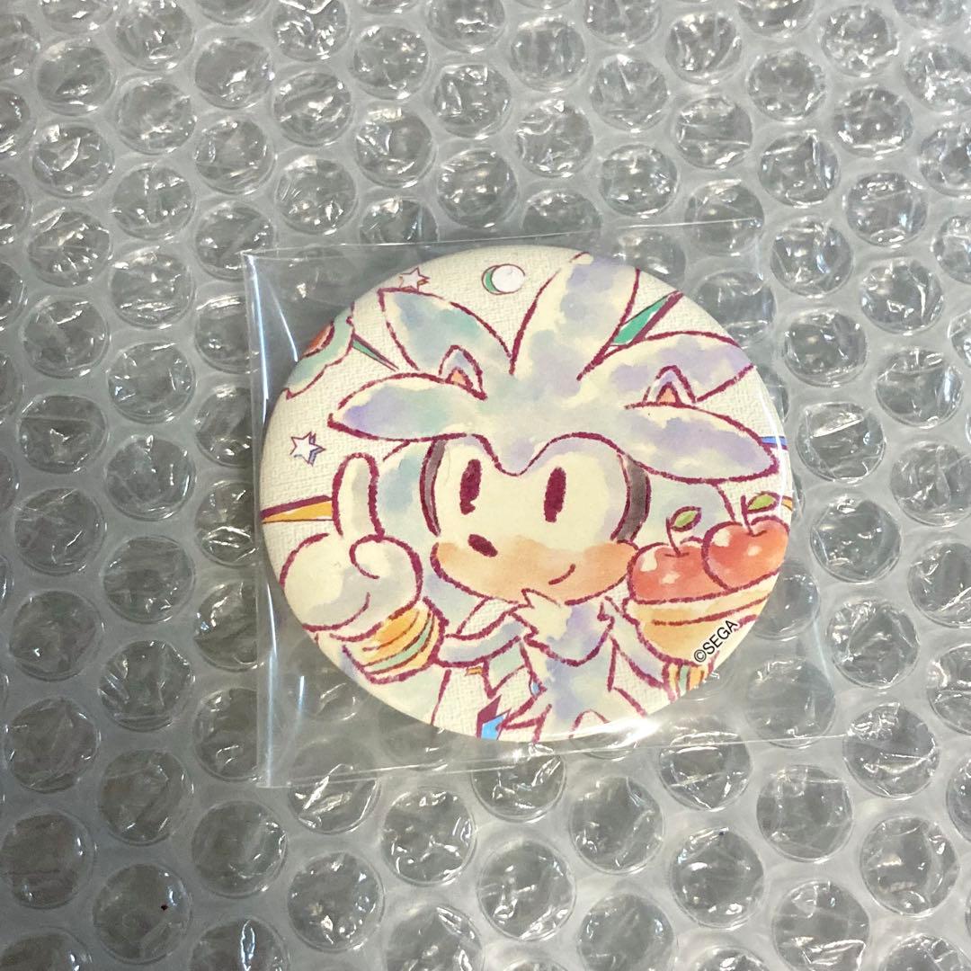 シルバー 缶バッジ セガラッキーくじ ソニックザヘッジホッグ