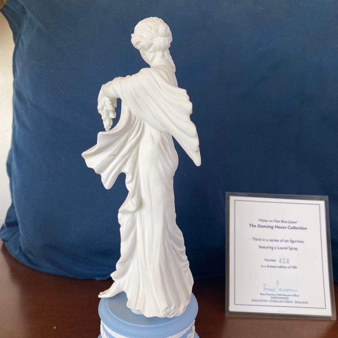 ウェッジウッド　ジャスパー　フィギュア　置物　彫像　限定品　ペールブルー