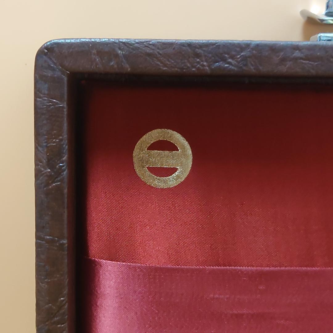 ミズノ丸一 法悦？ 高級麻雀牌 家紋牌 背黒 現状品