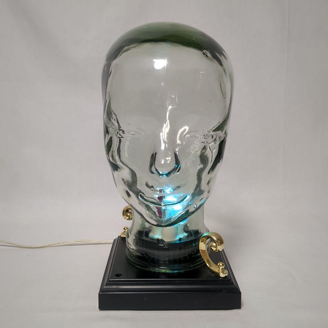 ガラス製　ヘッドマネキン　ディスプレイ什器