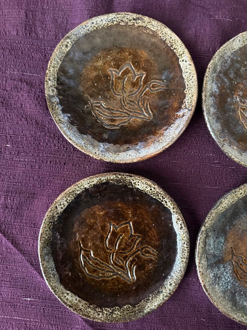 大樋長左衛門 大樋焼 皿 小皿 6枚 ②