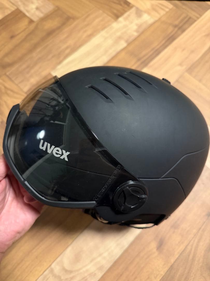 uvex マットブラック　ヘルメット　サイズ54-58