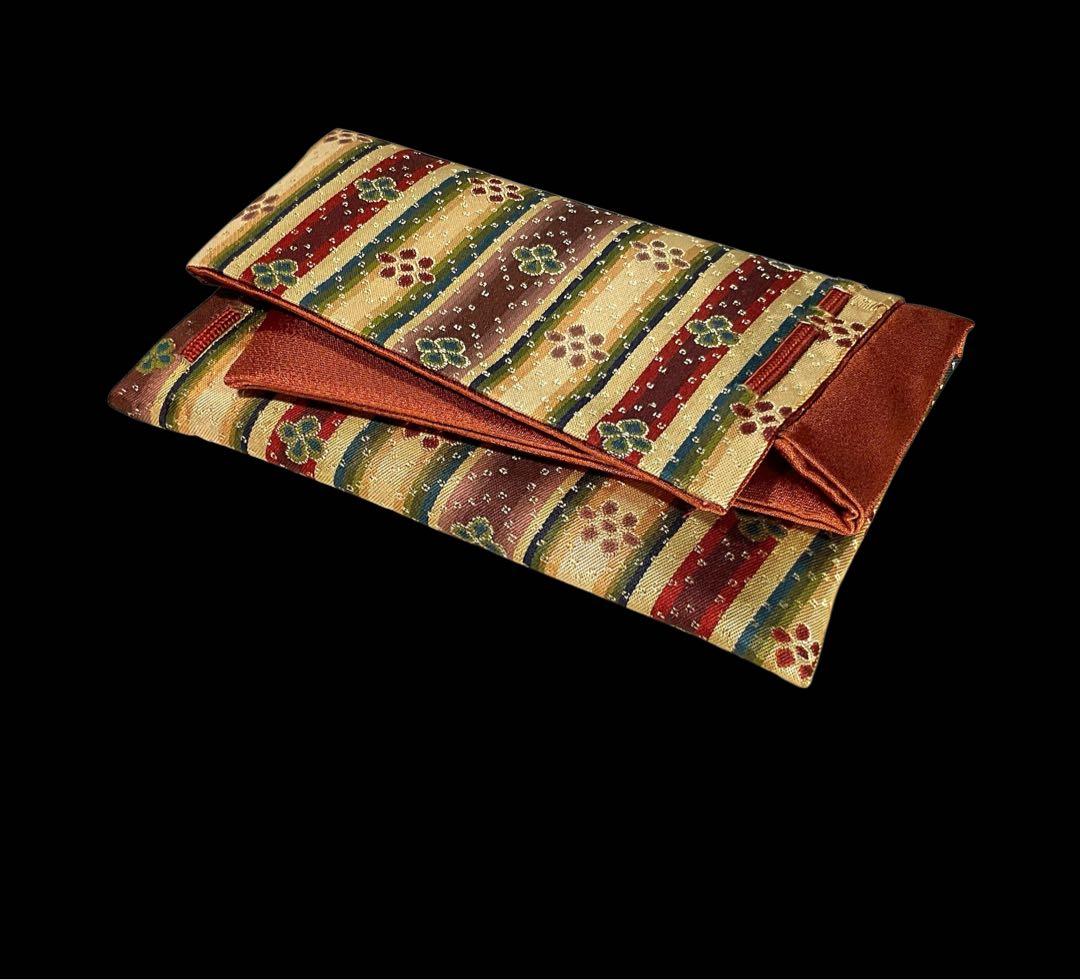 京都発　龍村美術織物　/　数寄屋袋　花文暈繝錦　⭐️【日本製】【新品】⭐️